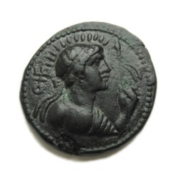 Indo-görög bronz érme - Menander - Baktria